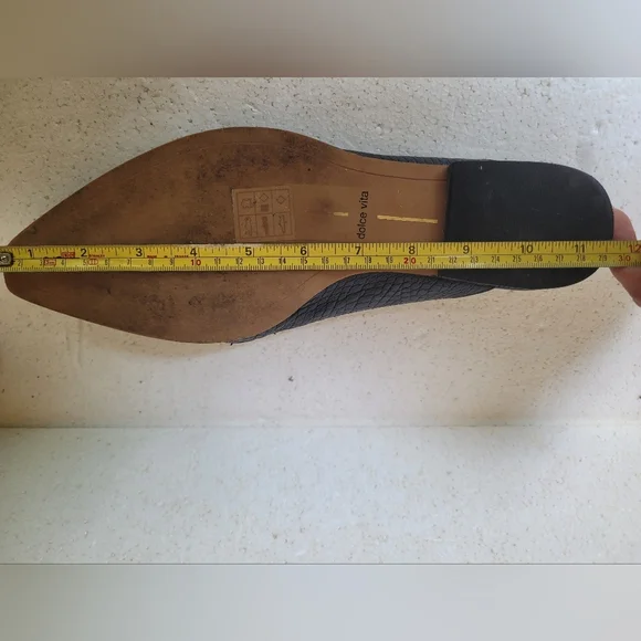 Dolce Vita Black Mules with Gold Chain Detail - Picture 6 of 6